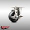 Service Caster 3 Inch 316SS Soft Rubber Wheel Swivel Top Plate Caster with Brake SCC-SS31620S314-SRS-TLB - alternate 2